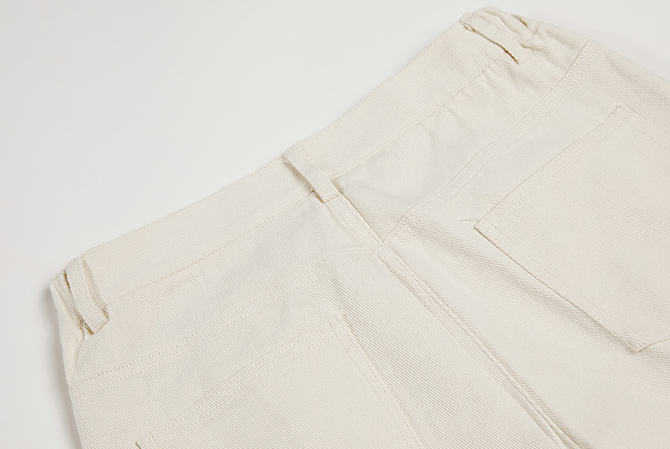 RT No. 3467 DARK CREAM STRAIGHT JEANS