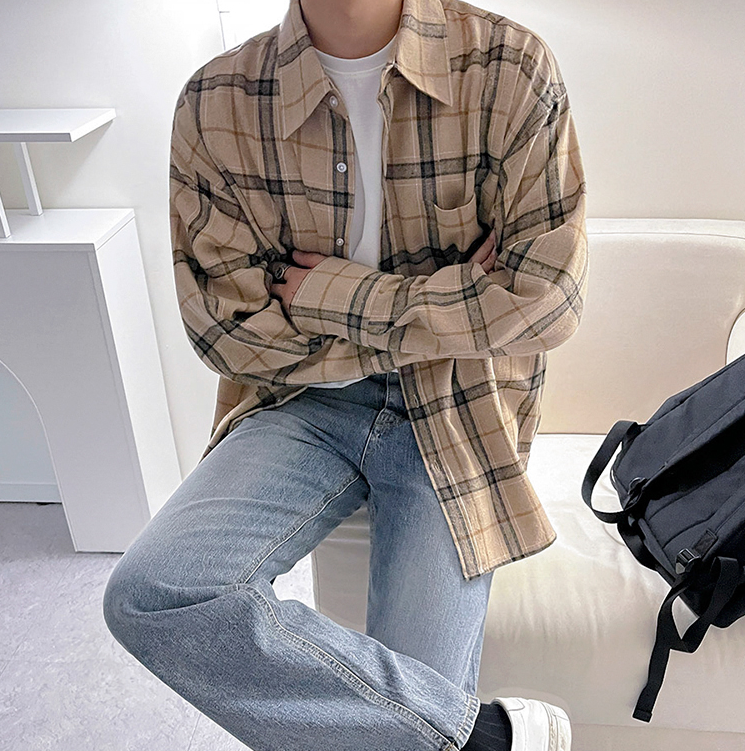 RT No. 4275 PLAID COLLAR SHIRT