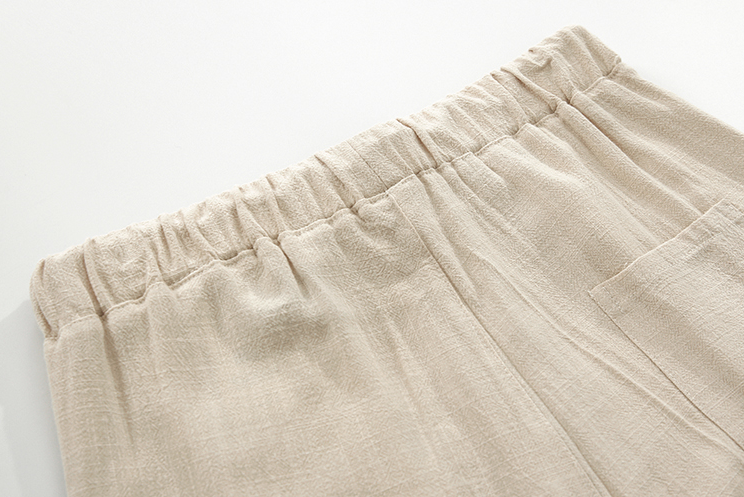 RT No. 1748 LINEN ANKLE WIDE PANTS