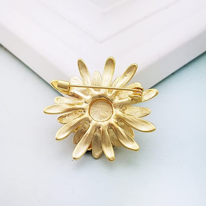 Sunflower Honeybee Pin