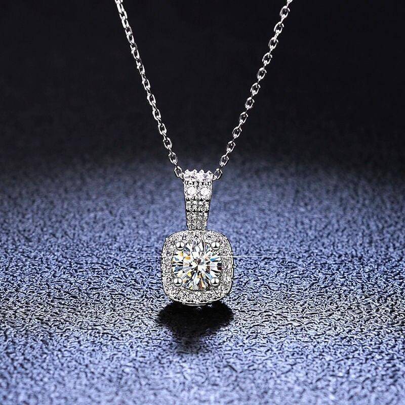 The Olivia Cushion Cut Necklace