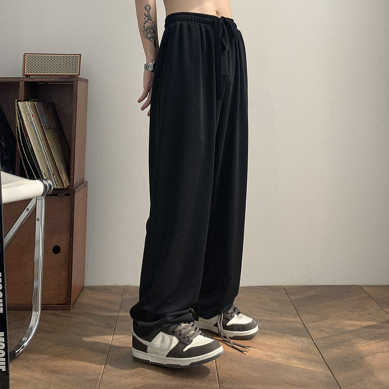 RT No. 5253 STRAIGHT DRAWSTRING WIDE PANTS