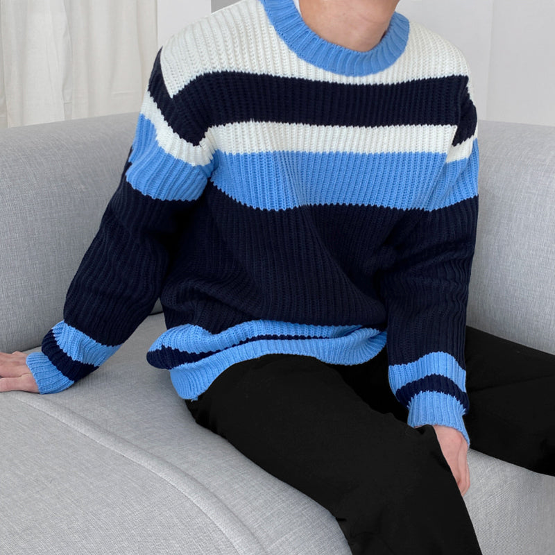 RT No. 3292 BLUE KNITTED SWEATER