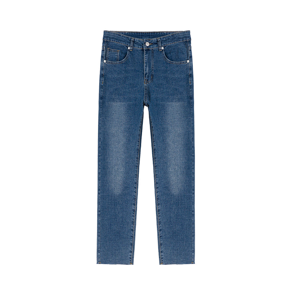 RT No. 4088 DARK BLUE SLIM STRAIGHT DENIM JEANS