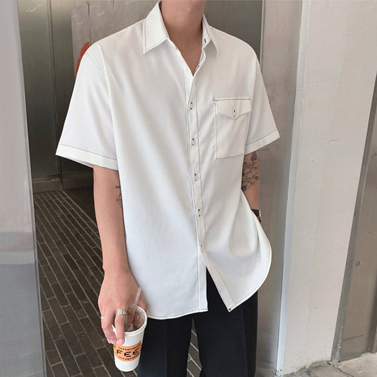 RT No. 865 BUTTON UP HALF SLEEVE SHIRT