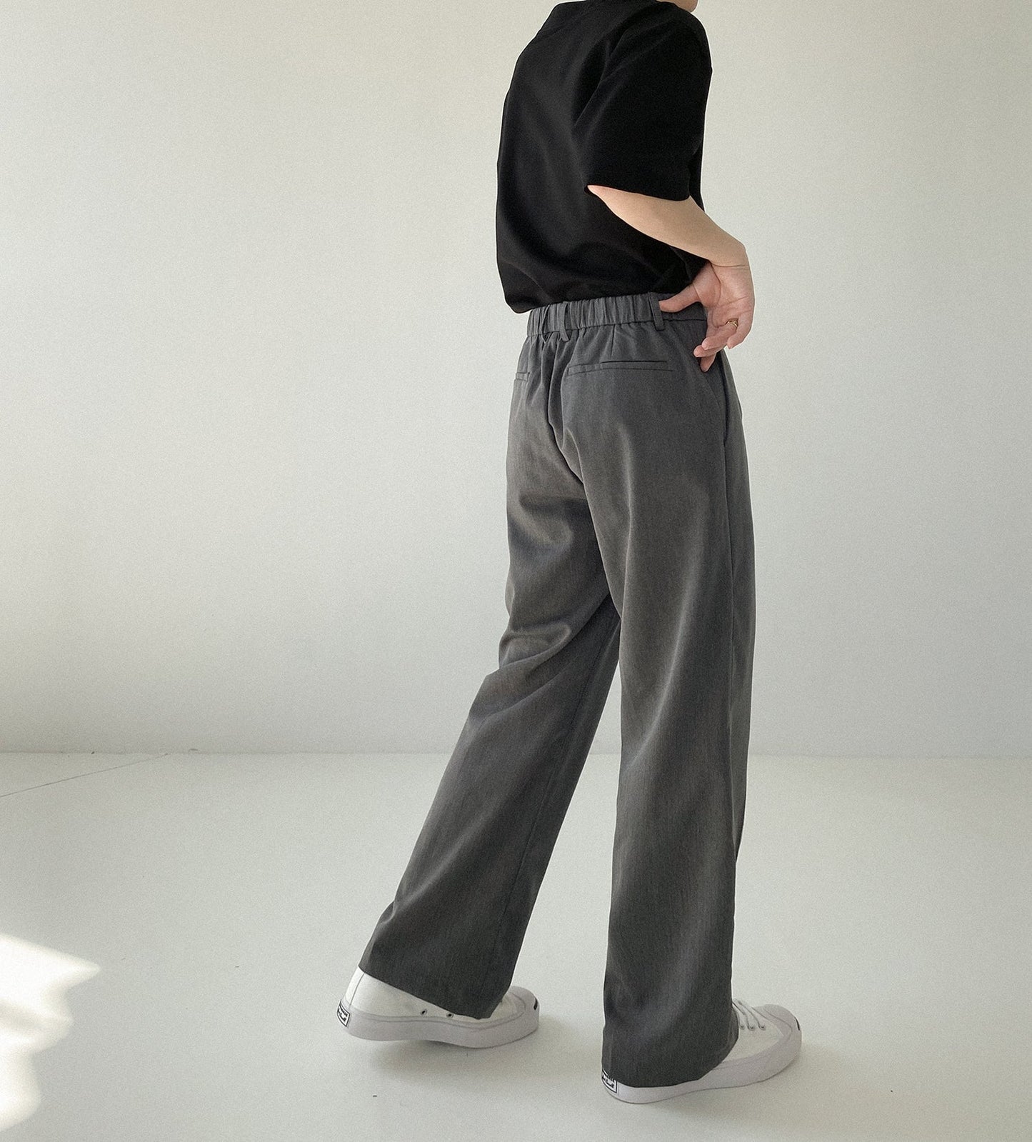 RT No. 5084 WIDE DRAPE STRAIGHT PANTS