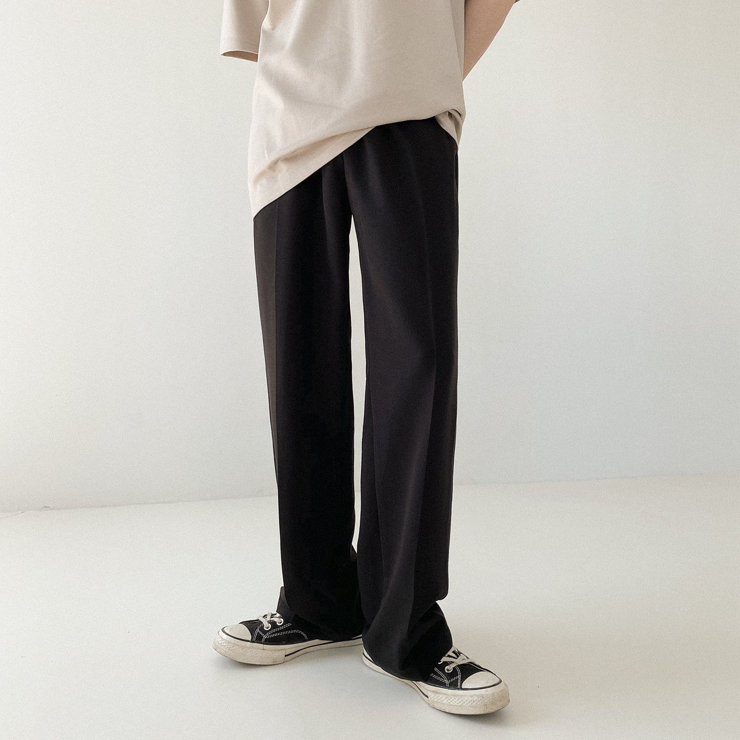 RT No. 5084 WIDE DRAPE STRAIGHT PANTS