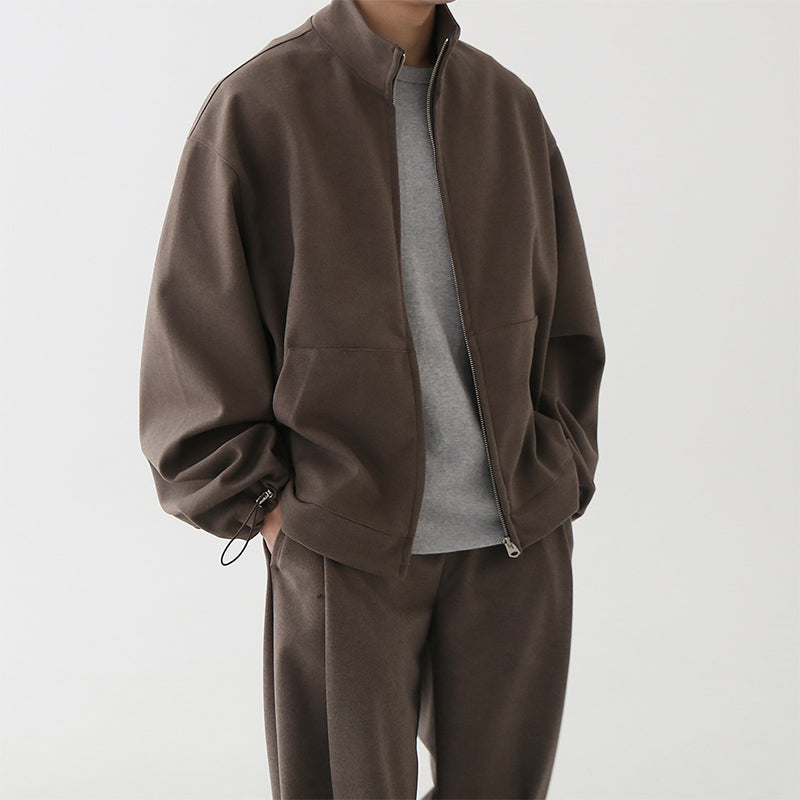 RT No. 4453 ZIP-UP COLLAR JK & WIDE SWEATPANTS