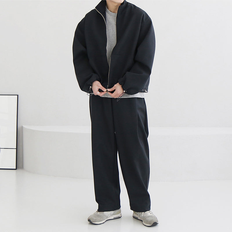 RT No. 4453 ZIP-UP COLLAR JK & WIDE SWEATPANTS