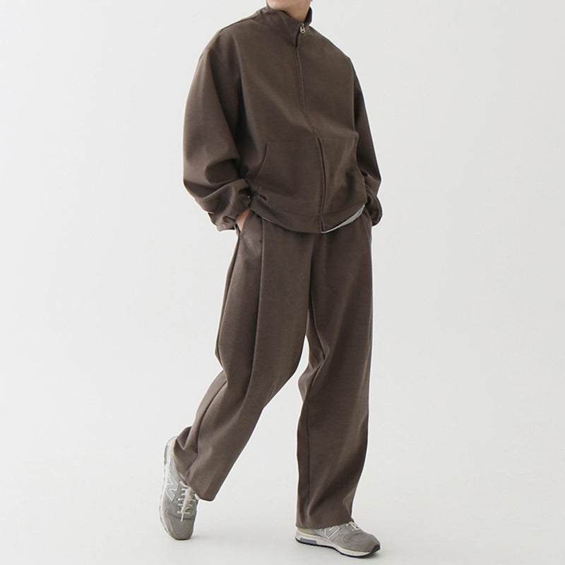 RT No. 4453 ZIP-UP COLLAR JK & WIDE SWEATPANTS