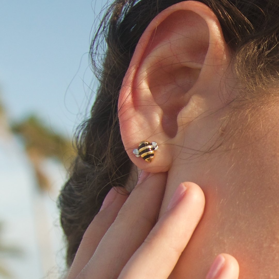 Baby Bee Earrings